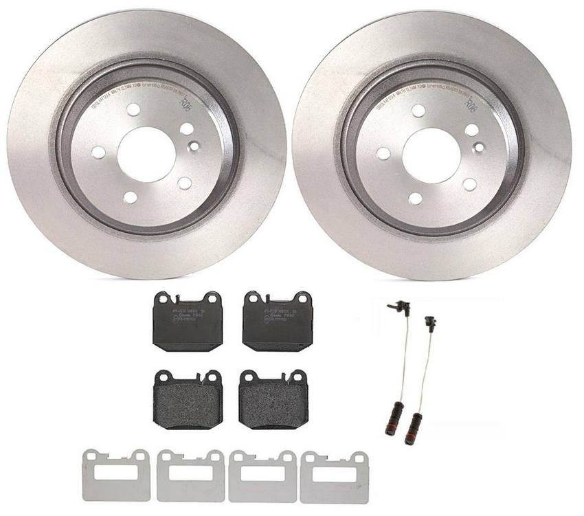 Mercedes Brembo Brakes Kit - Pads and Rotors Rear (331mm) (Low-Met) 163420112041 - Brembo 1540294KIT